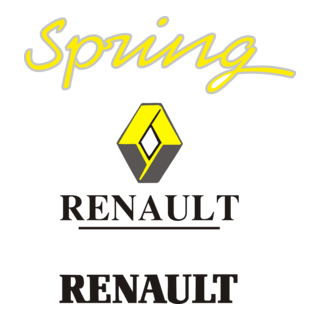 Renault Spring Sticker Logo PNG Vector