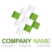 Chequered Square Logo PNG Vector