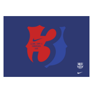 FC Barcelona Champions Logo PNG Vector