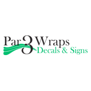 Par 3 Wraps Decals and Signs Logo PNG Vector