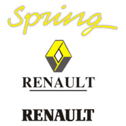 Renault Spring Sticker Logo PNG Vector