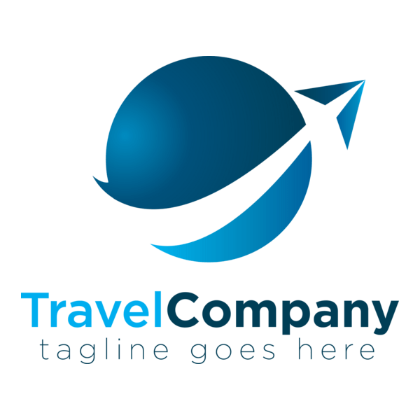 Abstract Blue Circular Logo PNG Vector