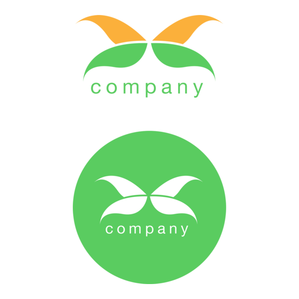 Abstract Butterfly Logo PNG Vector