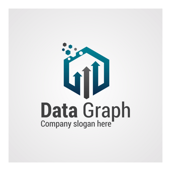 Abstract Data Graph Logo PNG Vector