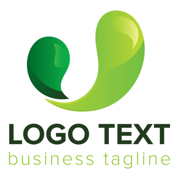 Abstract green wave Logo PNG Vector