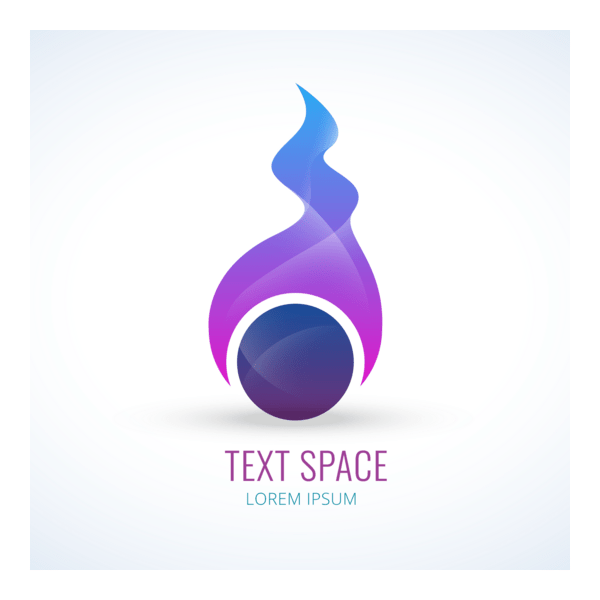 Abstract purple tones Logo PNG Vector