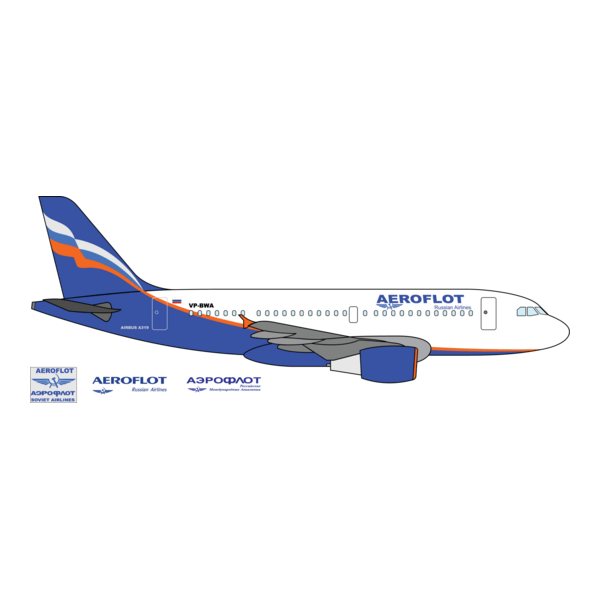 Aeroflot Rusland Logo PNG Vector