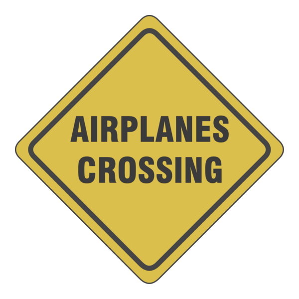 Airplains crossing Logo PNG Vector