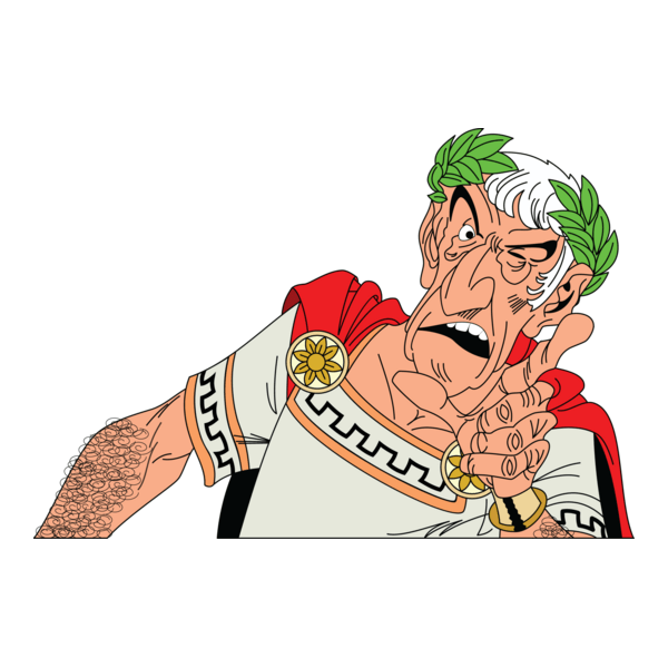 Asterix Julius Caesar Logo PNG Vector