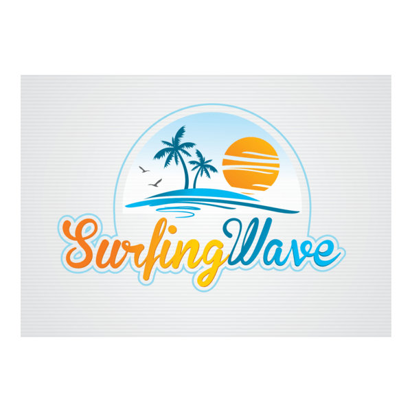 Beach Palms Logo PNG Vector