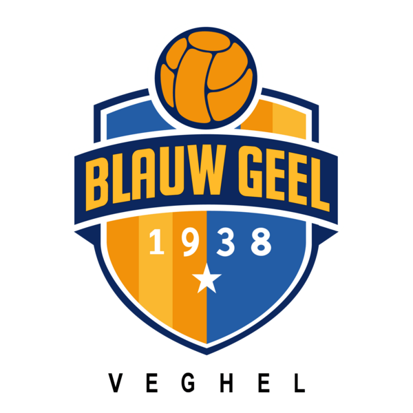 Blauw Geel 38 vv Veghel Logo PNG Vector