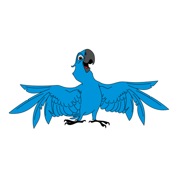Blue parrot Logo PNG Vector