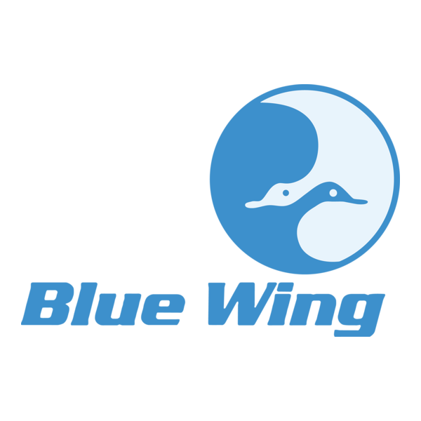 Blue Wing Logo PNG Vector