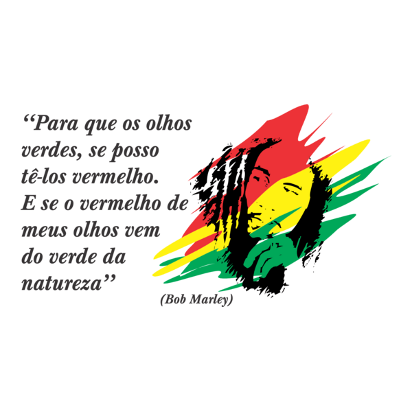 BOB MARLEY FRASE Logo PNG Vector