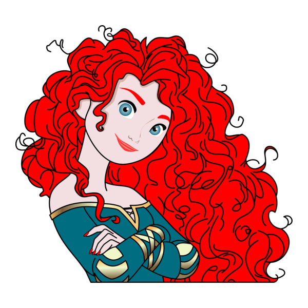 Brave princess Merida Logo PNG Vector