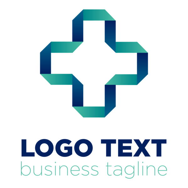 Business Green Plus Logo PNG Vector