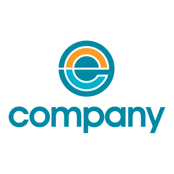 Circular Letter E Logo PNG Vector