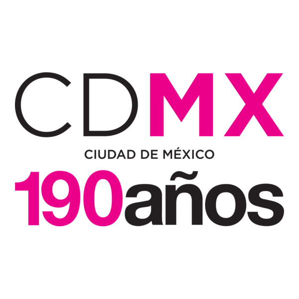 Ciudad de México 190 años Logo PNG Vector