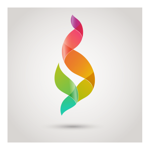 Colorful Abstract Shape Logo PNG Vector