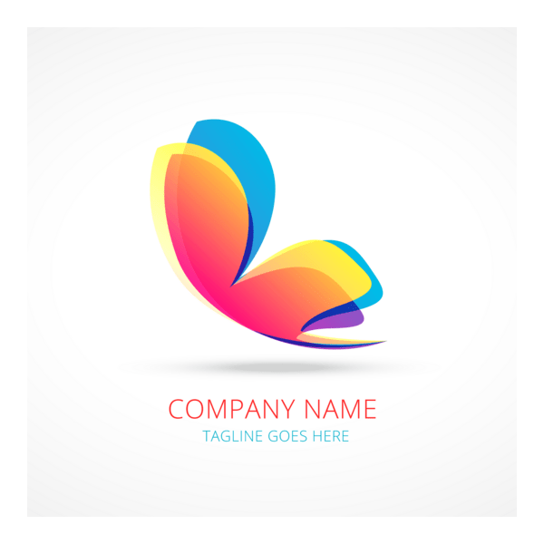 Colorful butterfly Logo PNG Vector