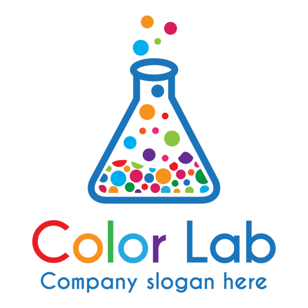 Colorful Lab Logo PNG Vector