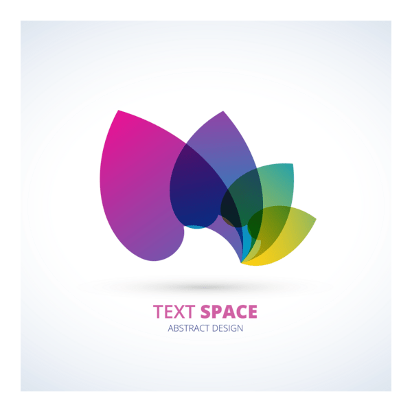 Colorful Petals Logo PNG Vector