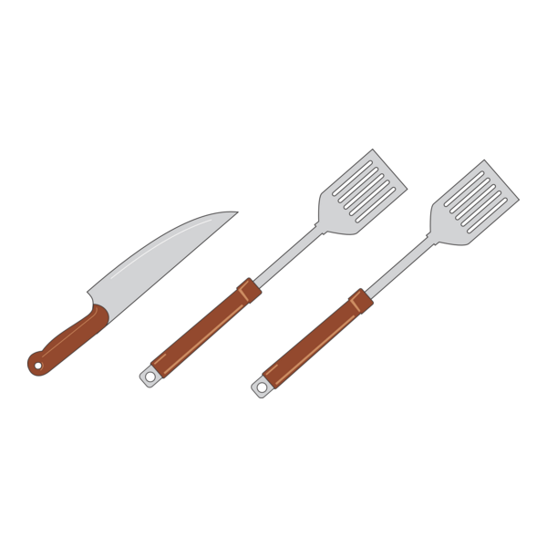 Conjunto churrasco Logo PNG Vector