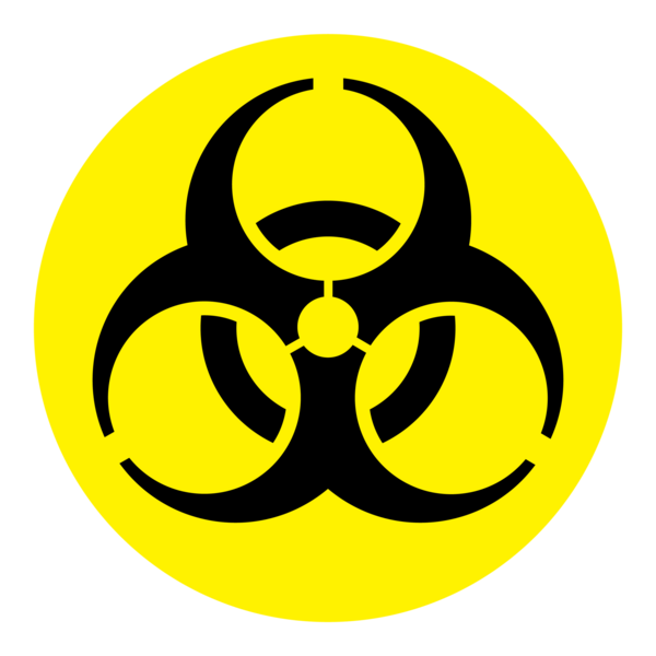 Danger Biological Hazard Logo PNG Vector