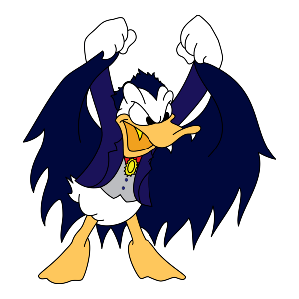 Donald Dracul Duck Logo PNG Vector