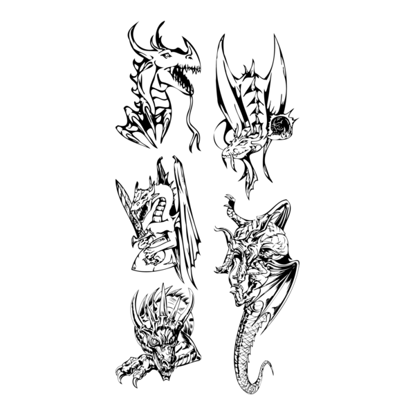 Dragon Logo PNG Vector