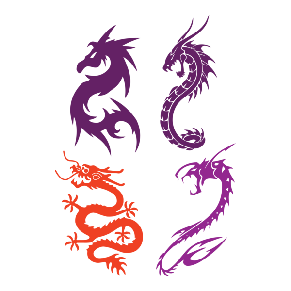 Dragon Logo PNG Vector