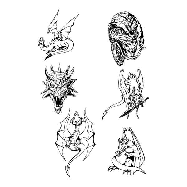 Dragon Logo PNG Vector