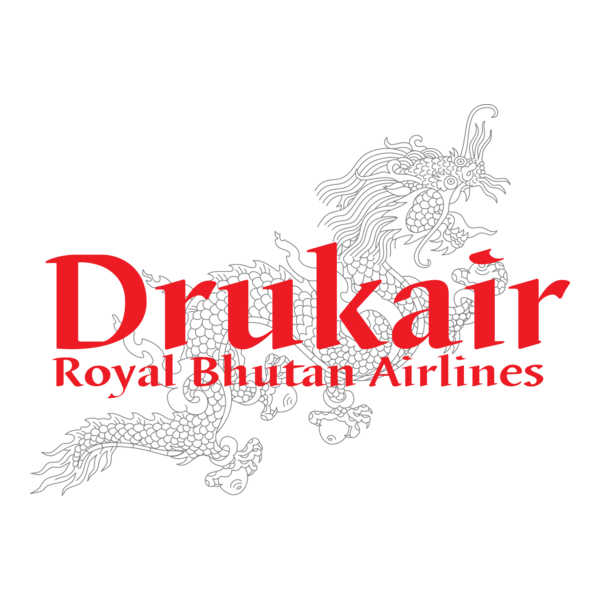 Drukair Royal Bhutan airlines Logo PNG Vector