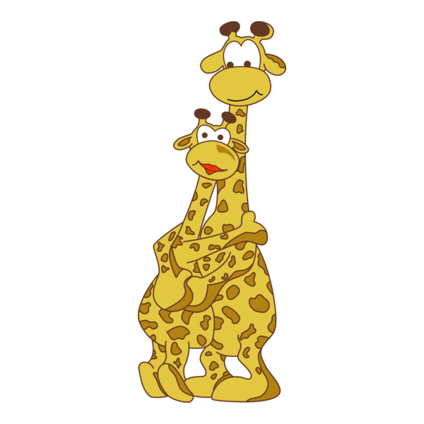 Duo giraffe Logo PNG Vector