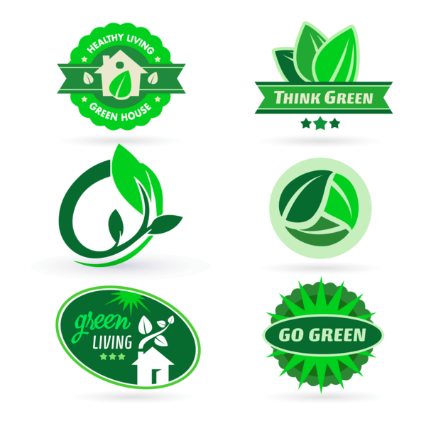 eco labels and set Logo PNG Vector