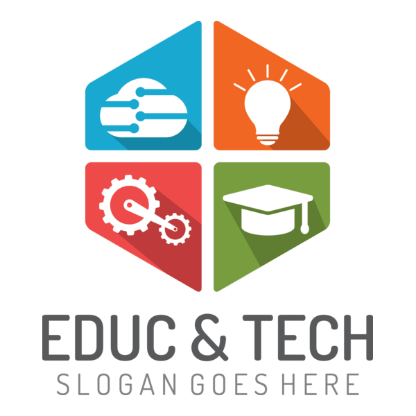Education and Technology Logo PNG Vector