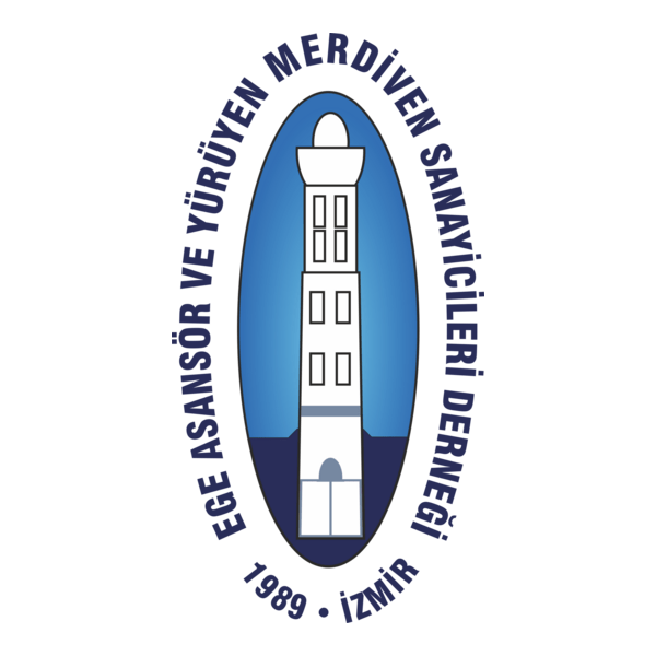 ege asansör ve yürüyen merdiven sanayicileri der. Logo PNG Vector