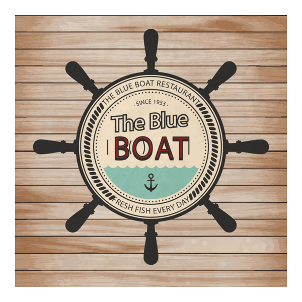 Fish Restaurant Badge Logo PNG Vector