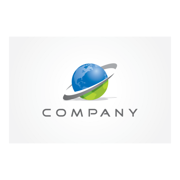 Globe Swooshes Logo PNG Vector