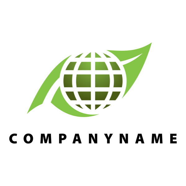 Green Globe Logo PNG Vector