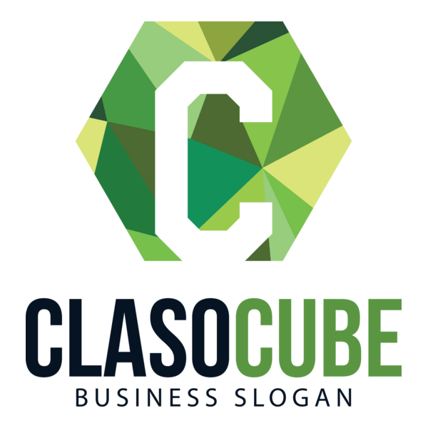 Green Polygonal Logo PNG Vector