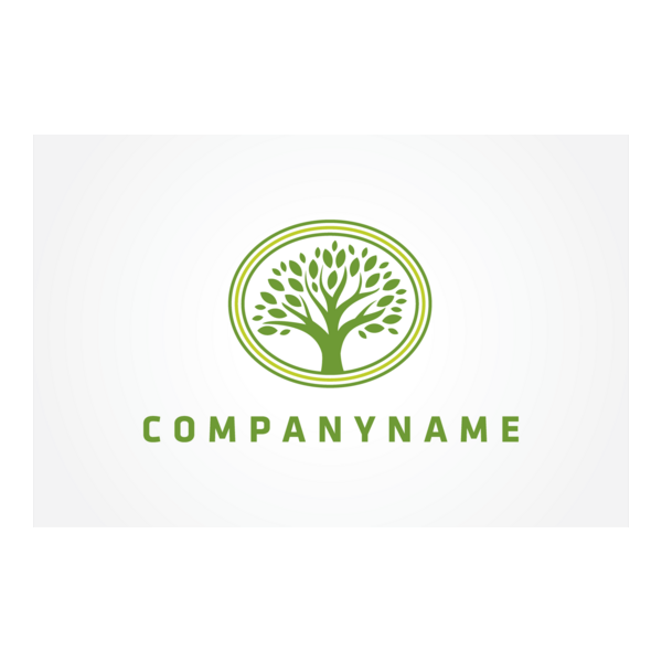Green Tree Logo PNG Vector