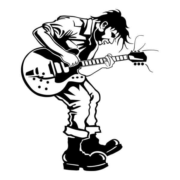 Guitarist Logo PNG Vector