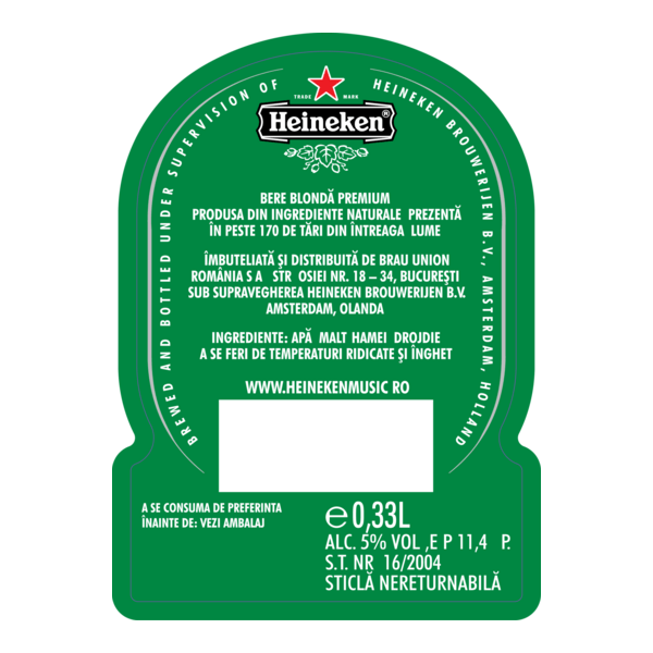Heineken label Logo PNG Vector