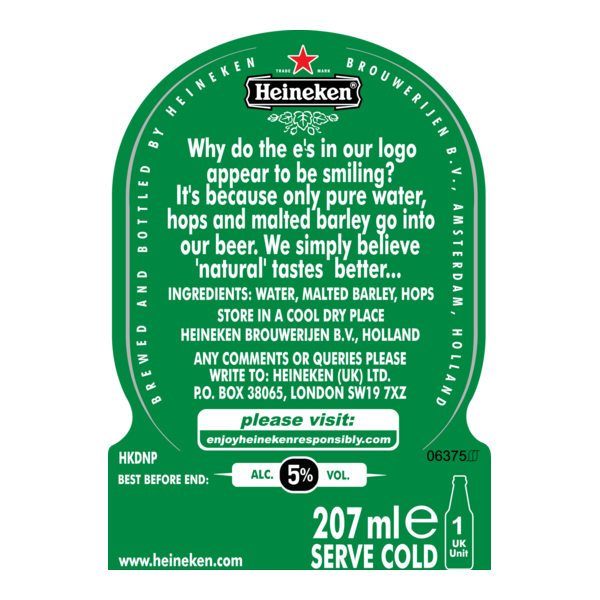 Heineken label Logo PNG Vector