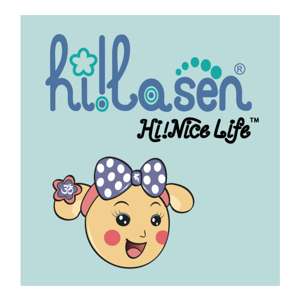 Hi La Sen- Hi Nice Life-with Miss La Sen head Logo PNG Vector