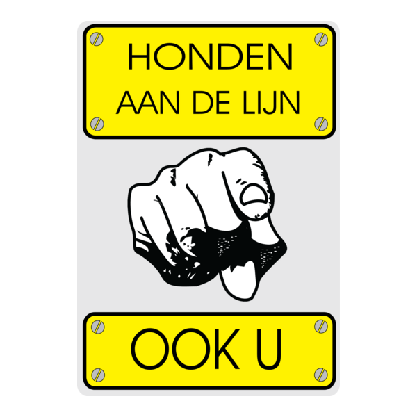 Honden aan de lijn Logo PNG Vector