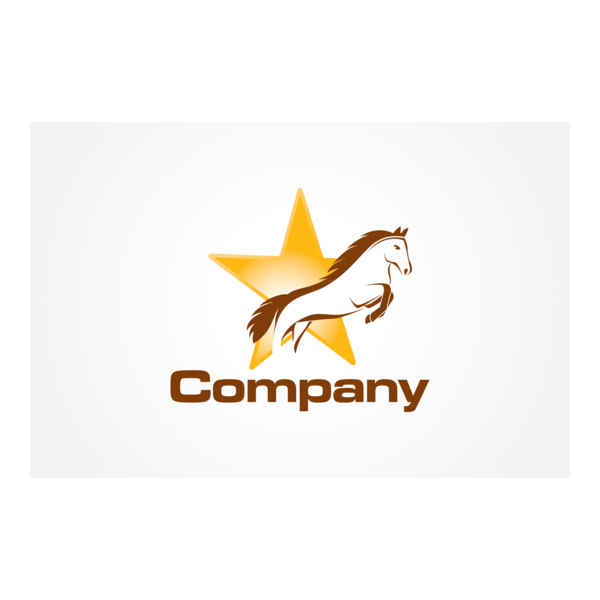 Jumping Horse Logo PNG Vector