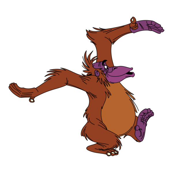 King Louie Mowgli Logo PNG Vector