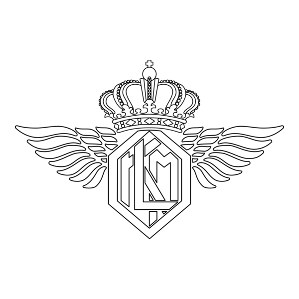 KLM Royal Dutch Airlines Logo PNG Vector